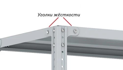 Стеллаж металлический Титан МС-750 2500x700x400/3