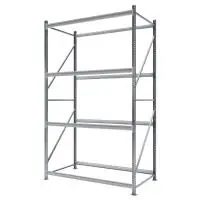 Стеллаж СФМ 3500х1750х1000 (4 яруса без настила) Zn