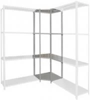 Стеллаж металлический угловой Титан МС 2500x800x600/4