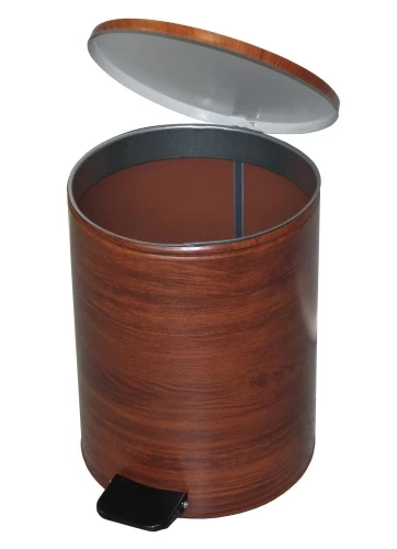 Урна с педалью 15 л (вишня)