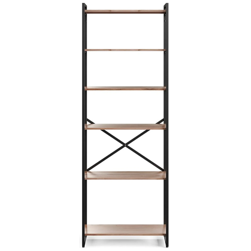 Стеллаж GUTTA 1960х690х340 (6 полок) черный/эвок